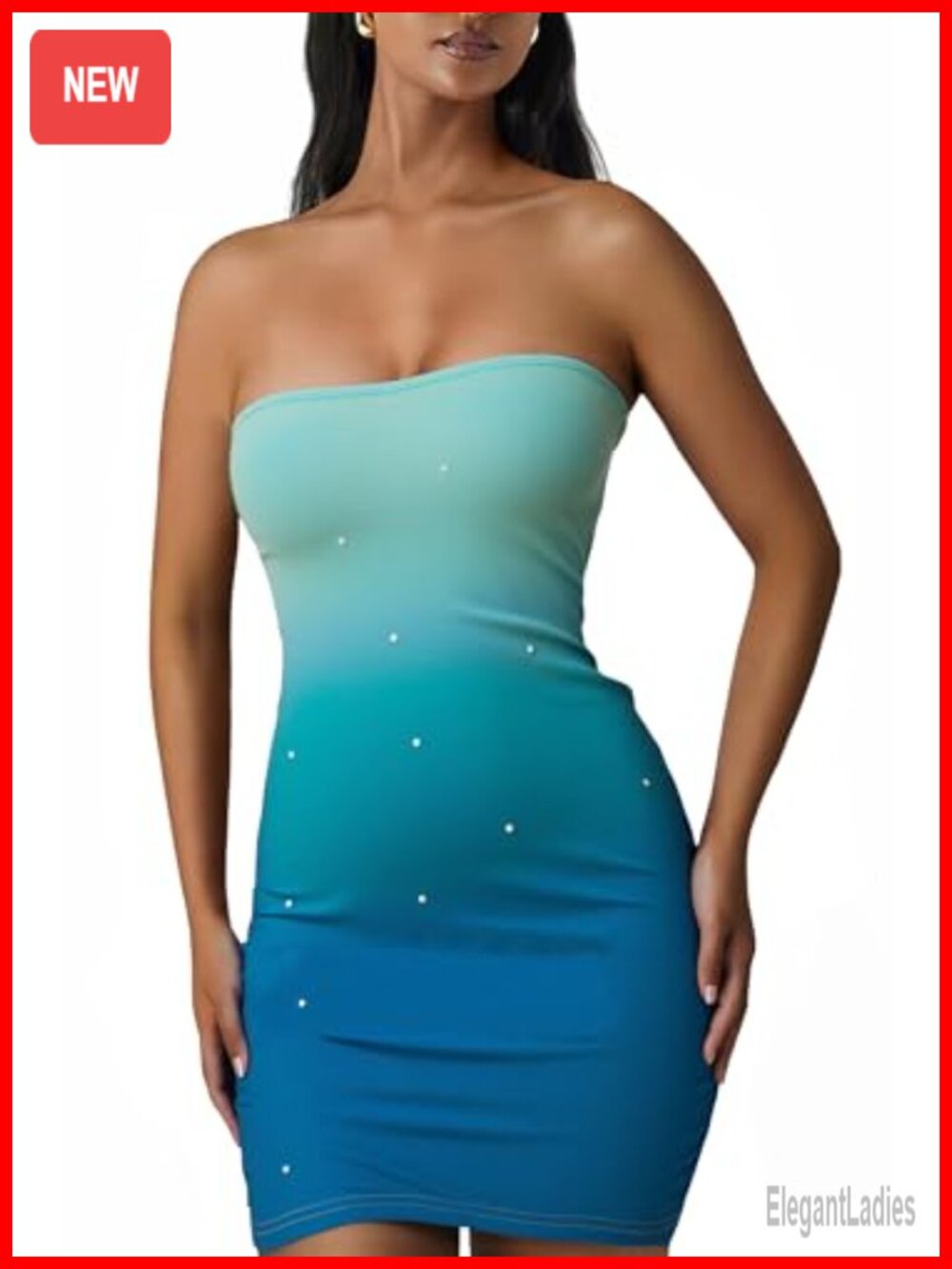 Women's Tube Mini Dress Detachable Strap Stretch Lined Party Club Bodycon